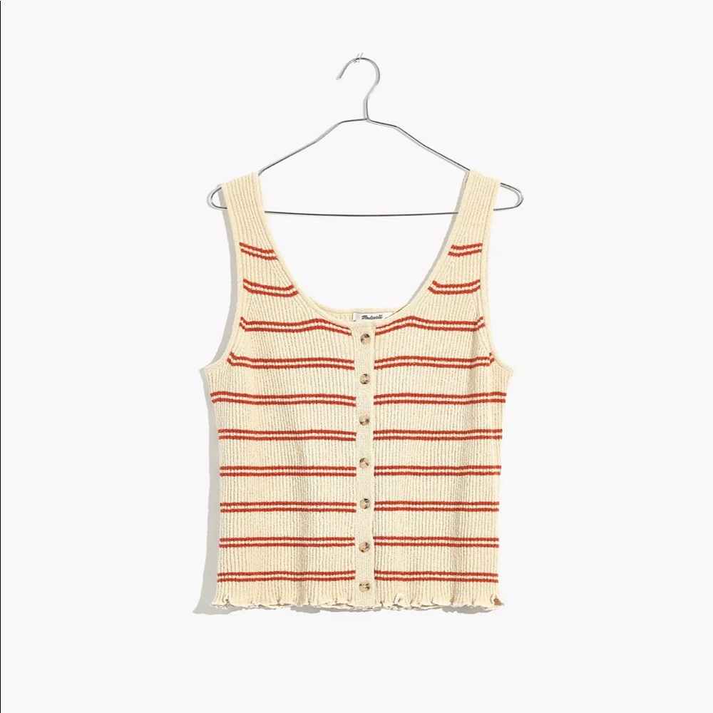 Madewell Kingston Button-front Sweater Tank